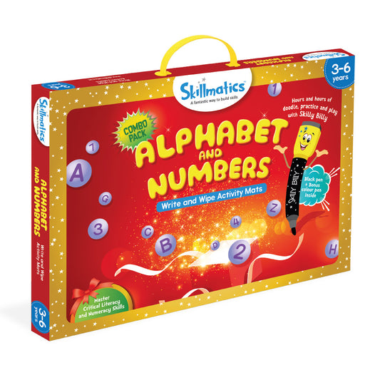 Skillmatics Alphabet And Numbers - Learning Milestone for Pre-Schoolers