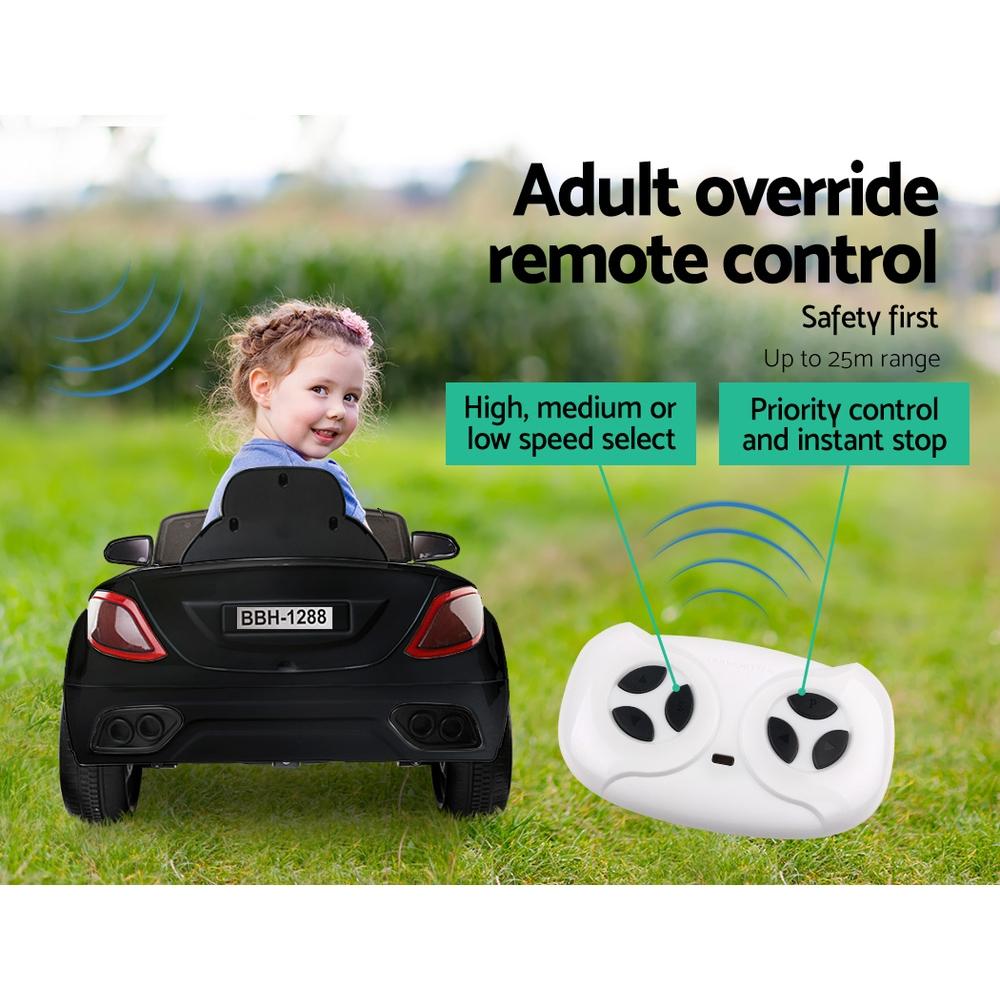 Rigo Kids Ride On Car Electric Toys 12V Battery Remote Control Black