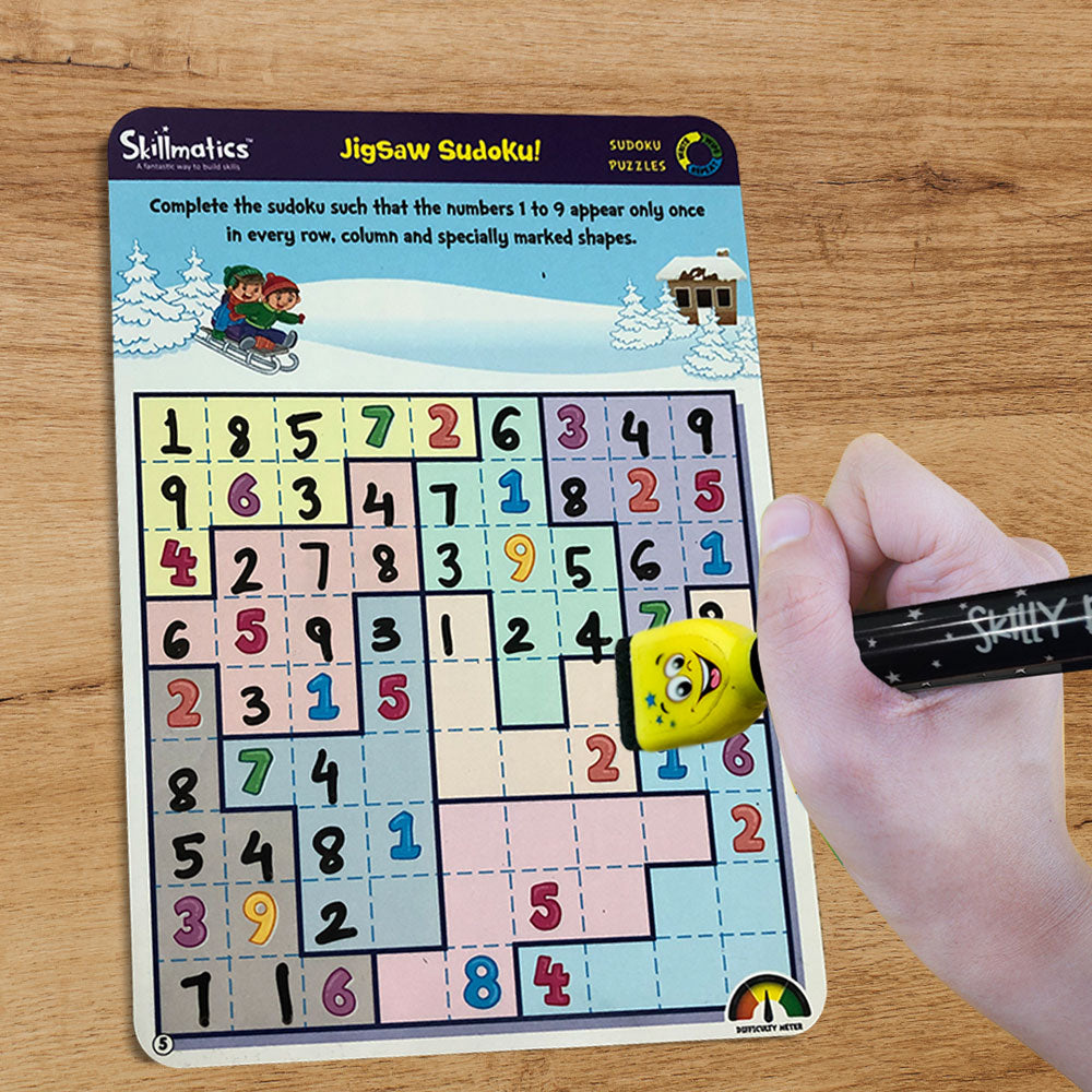 Skillmatics Sudoku Puzzles - Stimulate Child's Mind and Teach Creative