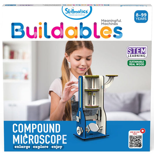 Skillmatics Buildables Compound Microscope - Kids Build This to Learn