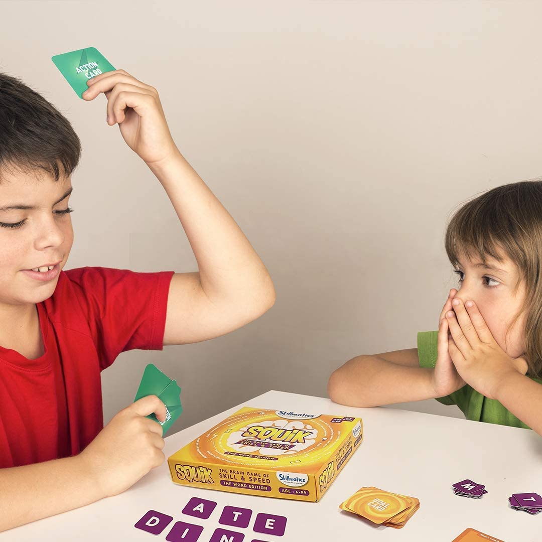 Skillmatics SQUIK The Word Edition - Educational Brain Game Helps